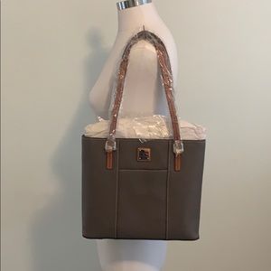 Elephant color small Lexington shoulder bag